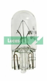 Лампа 12V 3W W2,1x9,5d, к-т (10шт.) LUCAS LLB504T (фото 1)