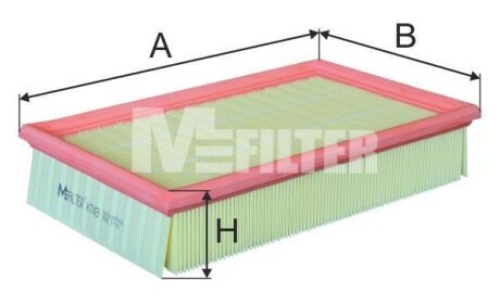 Фільтр повітряний FORD FOCUS II, C-MAX 1.8-2.0 TDCI 03-12 M-FILTER K749