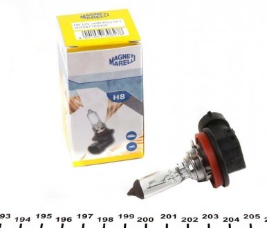 Лампа накалу H8 12V 35W PGJ19-1 MAGNETI MARELLI 002547100000