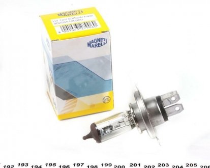 Лампа накаливания H4 12V 60/55W P43t STANDART MAGNETI MARELLI 002555100000