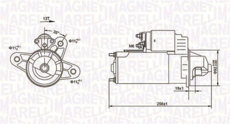 Стартер FORD: TRANSIT 2,5D 95-00 MAGNETI MARELLI 063720977010