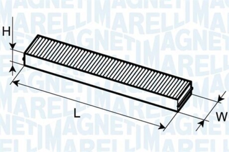 Фильтр салона FORD GALAXY 1996- [] MAGNETI MARELLI 350203061130 (фото 1)