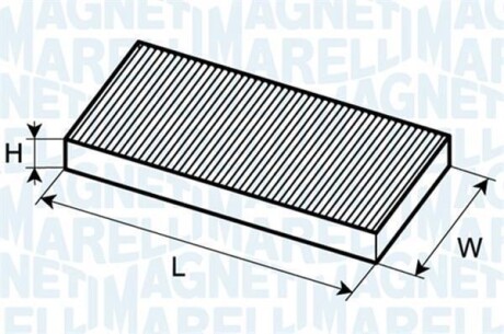 Фильтр воздушный кондиционера (салона) MAGNETI MARELLI 350203061740