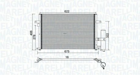 Радиатор кондиционера MAGNETI MARELLI 350203912000