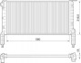 MAGNETI MARELLI радіатор двигуна FIAT DOBLO 1.2-1,6 350213180000