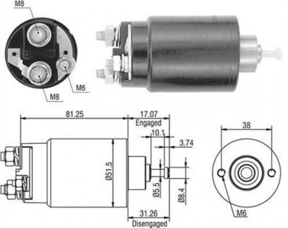 Соленоид FORD,MAZDA - FORD/ VISTEON [] MAGNETI MARELLI 940113050404