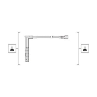 Высоковольтные провода MERCEDES C 180, 200, 220 MAGNETI MARELLI 941319170100