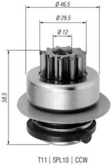 Бендикс (z=11) LADA 2108/09, 2110 [940113020260] MAGNETI MARELLI AMB0260 (фото 1)