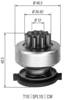 Бендикс (z=10) FORD 1,2-1,6i: Fiesta, Focus 95- [940113020309] MAGNETI MARELLI AMB0309