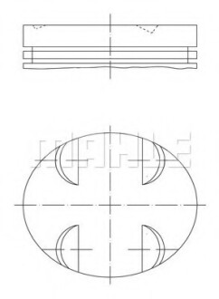 Поршень Mahle MAHLE / KNECHT 005 24 01 (фото 1)