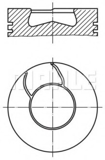 Поршень двигуна MAHLE / KNECHT 008 41 00 (фото 1)