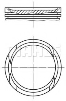 Поршень двигуна MAHLE / KNECHT 010 05 01 (фото 1)