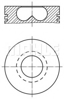 Поршень двигуна MAHLE / KNECHT 015 69 02 (фото 1)