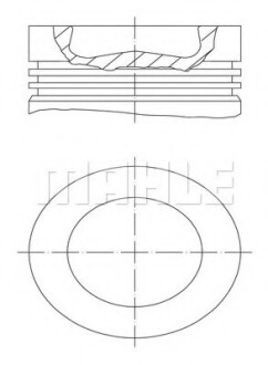 Поршень двигуна MAHLE / KNECHT 028 PI 00116 002