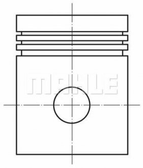 Поршень двигуна MAHLE / KNECHT 028PI00126000 (фото 1)