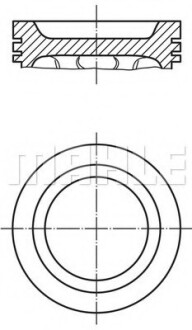 Поршень двигуна MAHLE / KNECHT 030 34 02 (фото 1)