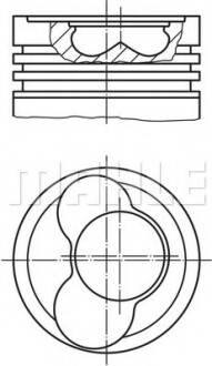 Поршень двигуна MAHLE / KNECHT 030 65 02 (фото 1)