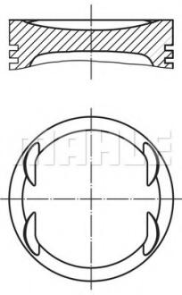 Поршень двигуна MAHLE / KNECHT 030 99 01 (фото 1)