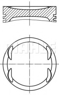 Поршень двигуна MAHLE / KNECHT 030 99 02 (фото 1)