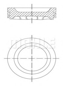Поршень двигуна MAHLE / KNECHT 031 88 02 (фото 1)