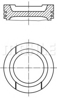 Поршень Mahle AUDI/SEAT/SKODA/VW 1,6i 94-02 MAHLE / KNECHT 0330101 (фото 1)