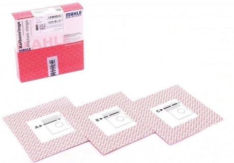 Кільця поршневі (виробн. Mahle) MAHLE / KNECHT 033 01 N2 (фото 1)