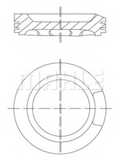 Поршень двигуна MAHLE / KNECHT 0330402 (фото 1)