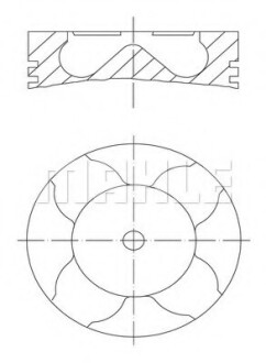 A_Поршень Mahle AUDI MAHLE / KNECHT 0334112 (фото 1)
