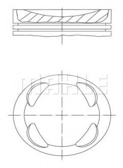 Поршень двигуна MAHLE / KNECHT 081 PI 00104 002 (фото 1)