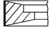 Кольца поршневые (1cyl) R.V.I., VOLVO MAHLE / KNECHT 099 RS 00127 0N0 (фото 1)