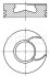 Поршень DAF 130.0 XE280C1, XE315C1 Euro3 MAHLE / KNECHT 213 66 00 (фото 1)