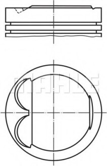 Поршень MAHLE / KNECHT 607 77 00 (фото 1)