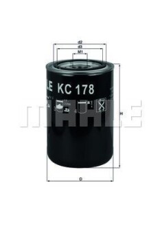 Фильтр топливный высокого давления DAF MAHLE / KNECHT KC 178