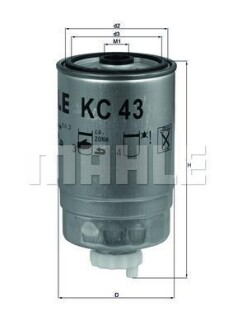 Паливний фільтр MAHLE / KNECHT KC43 (фото 1)