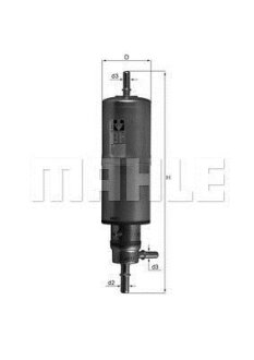 Фiльтр паливний DB W163 ML 230/320/430 98-05 MAHLE / KNECHT KL437 (фото 1)