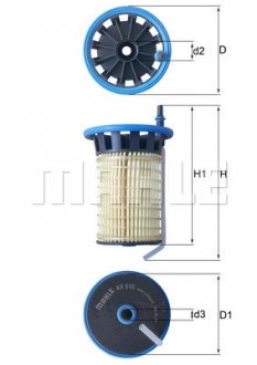 Фільтр паливний MAHLE / KNECHT KX515