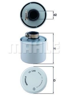 Автозапчасть MAHLE / KNECHT LX 1245 (фото 1)