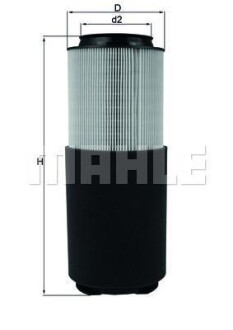 A_Фільтр повітряний Mahle Volvo MAHLE / KNECHT LX976 (фото 1)