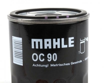 Фільтр масляний LANOS, AVEO, LACETTI, NUBIRA, NEXIA (KNECHT-MAHLE) MAHLE / KNECHT OC90OF