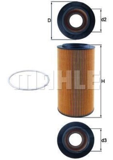 Фільтр масляний MAHLE / KNECHT OX 561D