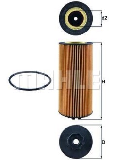 Фільтр масляний MAHLE / KNECHT OX 987D