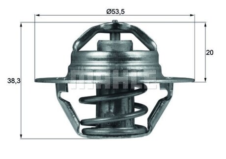 Термостат MAHLE / KNECHT TX 88 88 D