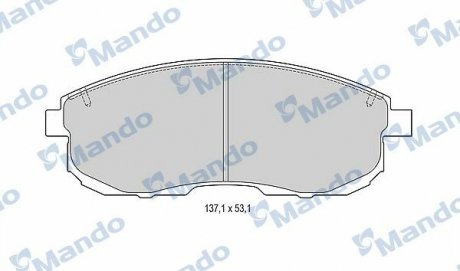 Тормозные колодки дисковые передние MANDO MBF015246 (фото 1)