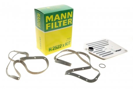 Фильтр масляный АКПП BMW (E38, E39, E53) 94-06 с прокладкой MANN H2522XKIT