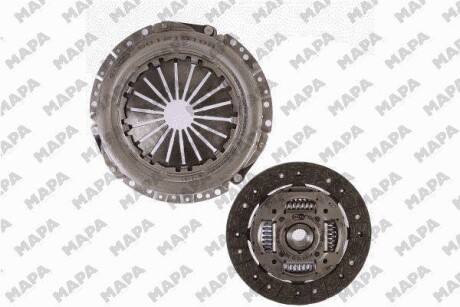 RENAULT К-кт сцепления Espace 2.1TD 84-91 215mm MAPA 001215309 (фото 1)