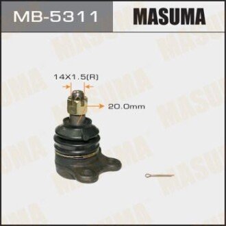 Опора кульова передній верх ISUZU D-MAX I (TFR, TFS) 02-12, D-MAX I (TFR, TFS) 06-12/OPEL FRONTERA B (98-04) MASUMA MB5311 (фото 1)