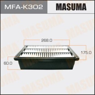 Фільтр повітряний A0458 HYUNDAI/ SANTA FE/ V2000 V2700 05- (MFA-K302) MASUMA MFAK302 (фото 1)