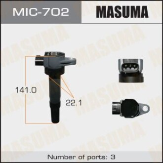 Фото 1 - катушка зажигания MASUMA MIC702 Катушка зажигания MASUMA MIC702 (фото 1)