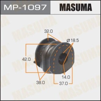 Втулка стабілізатора заднього (Кратно 2) Nissan Qashqai (06-13) (MP-1097) MASUMA MP1097 (фото 1)