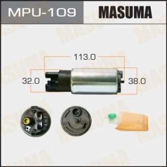 Бензонасос электрический (+сеточка) Honda/ Mitsubishi/ Subaru/ Toyota MASUMA MPU109 (фото 1)